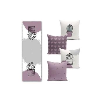 Set 4 fețe de pernă și napron – Mila Home