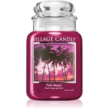 Village Candle Palm Beach lumânare parfumată  (Glass Lid) 602 g