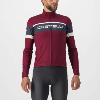 
                 CASTELLI Tricou de cilism pentru iarnă cu mânecă lungă - PASSISTA - bordo  
            