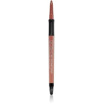 Gosh The Ultimate Lip Liner creion contur pentru buze, waterproof cu ascutitoare culoare 001 Nougat Crisp 0.35 g