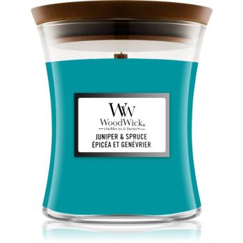 Woodwick Juniper & Spruce lumânare parfumată 275 g