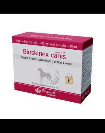 BIOWET Bioskinex Canis capsule pentru caini care imbunatatesc starea pielii si a parului 40 buc.
