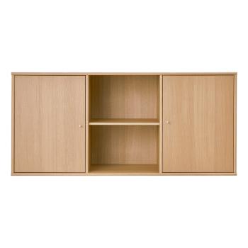 Comodă în culoare naturală joasă cu aspect de lemn de stejar suspendată 133x61 cm Mistral – Hammel Furniture