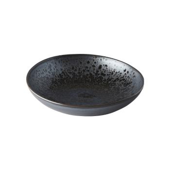 Bol servire din ceramică MIJ Pearl, ø 28 cm, gri - negru