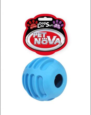 PET NOVA DOG LIFE STYLE Minge pentru caini, albastra, aroma de vita, 6cm