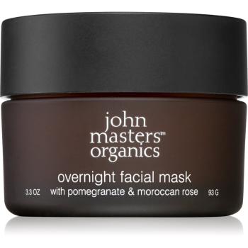 John Masters Organics Pomegranate & Moroccan Rose mască iluminatoare de noapte 93 g