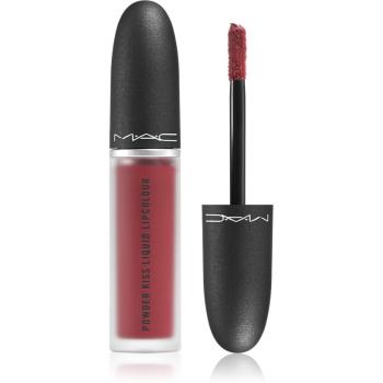 MAC Cosmetics  Powder Kiss Liquid Lipcolour ruj lichid mat culoare Fashion Emergency 5 ml