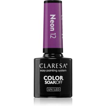 Claresa SoakOff UV/LED Color Neon lac de unghii sub forma de gel culoare 12 5 g