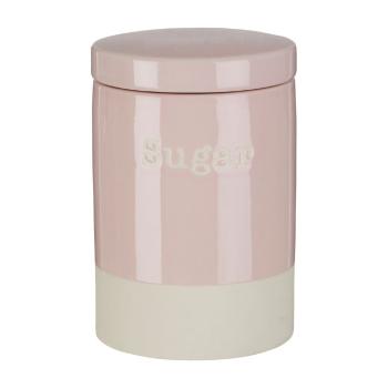 Recipient din ceramică pentru zahăr Premier Housewares, 616 ml, roz