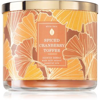 Bath & Body Works Spiced Cranberry Toffee lumânare parfumată 411 g