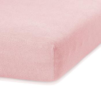 Cearceaf elastic AmeliaHome Ruby, 200 x 160-180 cm, roz deschis