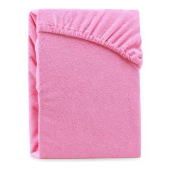 Cearșaf elastic pentru pat dublu AmeliaHome Ruby Siesta, 220-240 x 220, roz