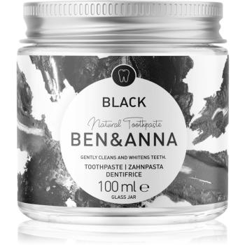 BEN&ANNA Natural Toothpaste Black pastă de dinți în borcan de sticlă cu cărbune activ 100 ml