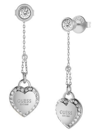 Guess Cercei lanț de lux cu cristale Fine Heart JUBE01425JWRHT / U