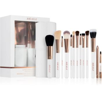 Zoë Ayla Makeup Brush Set 12 Piece set de pensule cu husă