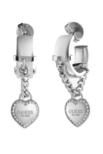 Guess Cercei originali din oțel cercuri Fine Heart JUBE01424JWRHT/U