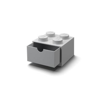 Cutie de birou LEGO® Brick gri cu sertar, 15,8 x 11,3 cm