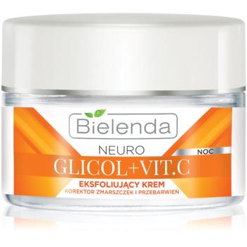 Bielenda Neuro Glicol + Vit. C crema de noapte cu efect exfoliant 50 ml