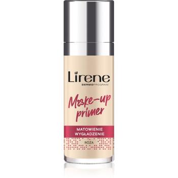 Lirene Make-up Primer Rose bază de machiaj matifiantă, sub fondul de ten 30 ml