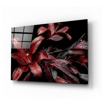 Tablou din sticlă Insigne Red Lillies