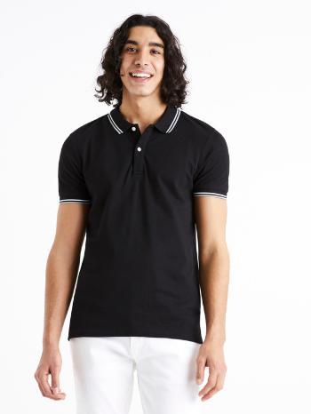 Celio Decolrayeb Polo Tricou Negru