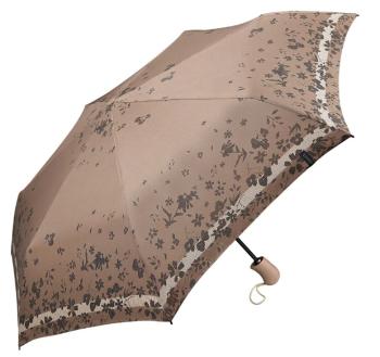 Esprit Umbrelă pliabilă pentru femei Poetry Flower 58635 Taupe Gray