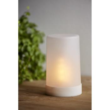 Corp de iluminat pentru exterior cu LED Best Season Candle Flame, înălțime 14,5 cm, alb