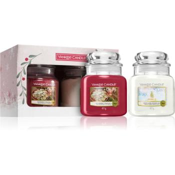 Yankee Candle Snow Globe Wonderland 2 Medium Candle set cadou