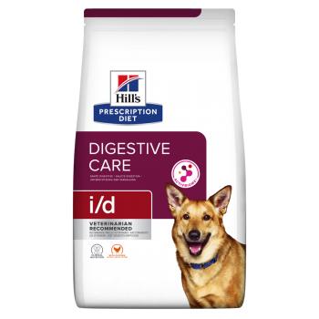 HILL'S Prescription Diet i/d Digestive Care, Pui, dietă veterinară câini, hrană uscată, sistem digestiv, 1.5kg