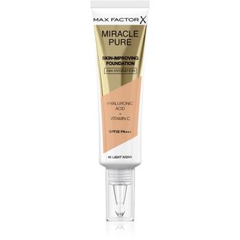 Max Factor Miracle Pure Skin machiaj persistent SPF 30 culoare 40 Light Ivory 30 ml