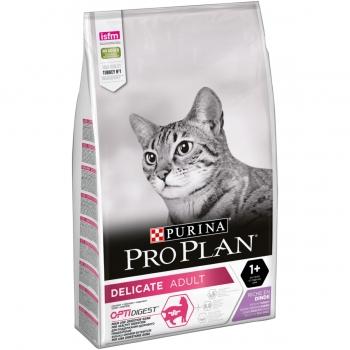 PURINA Pro Plan Delicate OptiDigest Adult, Curcan, hrană uscată pisici, sensibiltăți digestive, 10kg