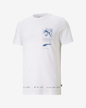 Puma Digital Tricou Alb