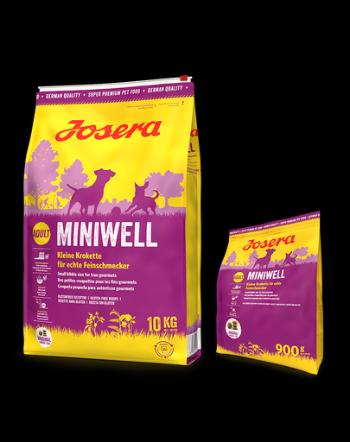 JOSERA Miniwell 10kg hrana caini adulti rase mici + 900g GRATIS