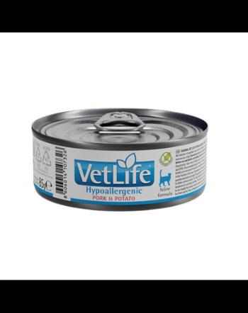 FARMINA Vet Life Hypoallergenic Pork&amp;Potato 85g Conserva pisici cu intolerante alimentare, cu porc si cartofi