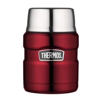 Thermos Stilul Termo-ul cu o lingură și o ceașcă - roșu 470 ml