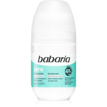 Babaria Deodorant Cero deodorant roll-on fără săruri de aluminiu pentru piele sensibila 50 ml