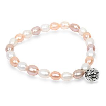 JwL Luxury Pearls Brățară fină cu perle reale și cu ornament metalic JL0294 