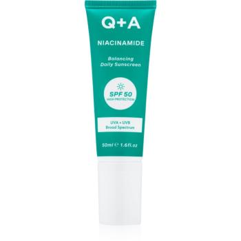 Q+A Niacinamide crema protectoare pentru fata SPF 50 50 ml