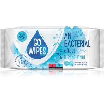 GoWipes Anti-Bacterial Effect D-Panthenol Servetele umede pentru maini si corp 60 buc