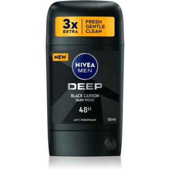 Nivea Men Deep antiperspirant puternic pentru barbati Black Carbon Dark Wood 50 ml