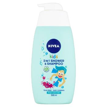 Nivea Gel de duș pentru copii și șampon 2 în 1 cu miros de mere (2 in1 Shower & Shampoo) 500 ml