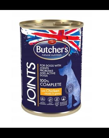 BUTCHER'S Blue+ Joints hrana umeda pentru caini, cu pui in sos 400 g (5 + 1 GRATIS)