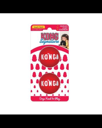 KONG Signature Balls, bile pentru cainii de talie mica, 2 buc., marimea S