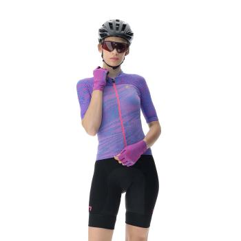 
                 UYN Tricou de ciclism cu mânecă scurtă - BIKING WAVE LADY - mov 
            