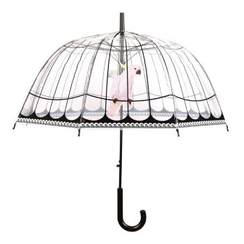 Umbrelă transparentă rezistentă la vânt Esschert Design, ⌀ 81 cm