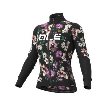 
                 ALÉ Tricou de cilism pentru iarnă cu mânecă lungă - FIORI LADY WINTER - negru  
            