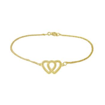 Praqia Jewellery Brățară aurită inimi conectateLovela KA6256