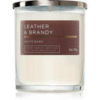 Bath & Body Works Leather & Brandy lumânare parfumată 227 g