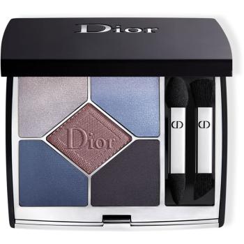 DIOR Diorshow 5 Couleurs Couture Velvet Limited Edition paletă cu farduri de ochi culoare 189 Blue Velvet 7 g