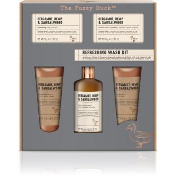 Baylis & Harding The Fuzzy Duck Men's Hemp & Bergamot set cadou (pentru păr, barbă și corp) pentru bărbați